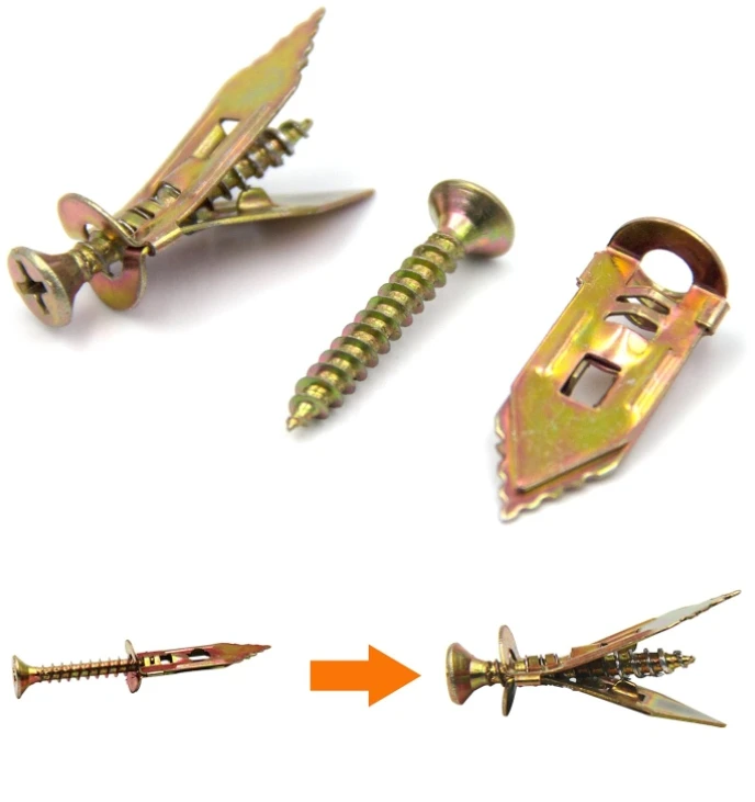 Gypsum Board Self-Tapping Expansion Screw Set Drive-in Anchor For Cement Board, Insulation Board & Drywall Fixing high quality