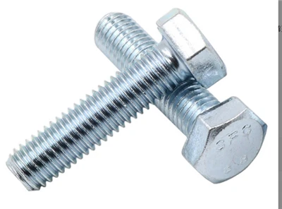 Keluli Karbon Biru Putih Zink Hex Bolt M6 M8 M10 M12 Semua Saiz Benang Penuh Benang Separuh